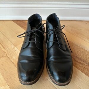 Men's Oxfords Dress Leather Round Toe Angle Boots